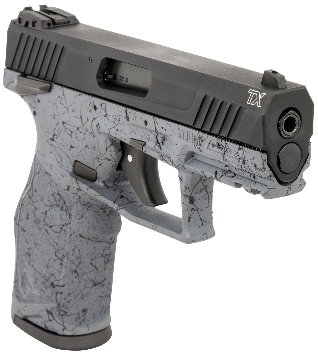 Taurus TX22 Gray / Black Webbing .22 LR 4.1" Threaded Barrel 10-Rounds - Image 3