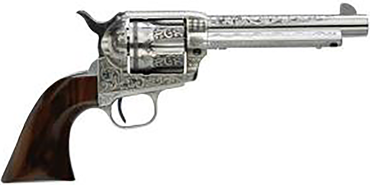 Taylors and Co 1873 Cattleman Stainless .45 Colt 4.75" Barrel 6-Rounds Photo Engraved