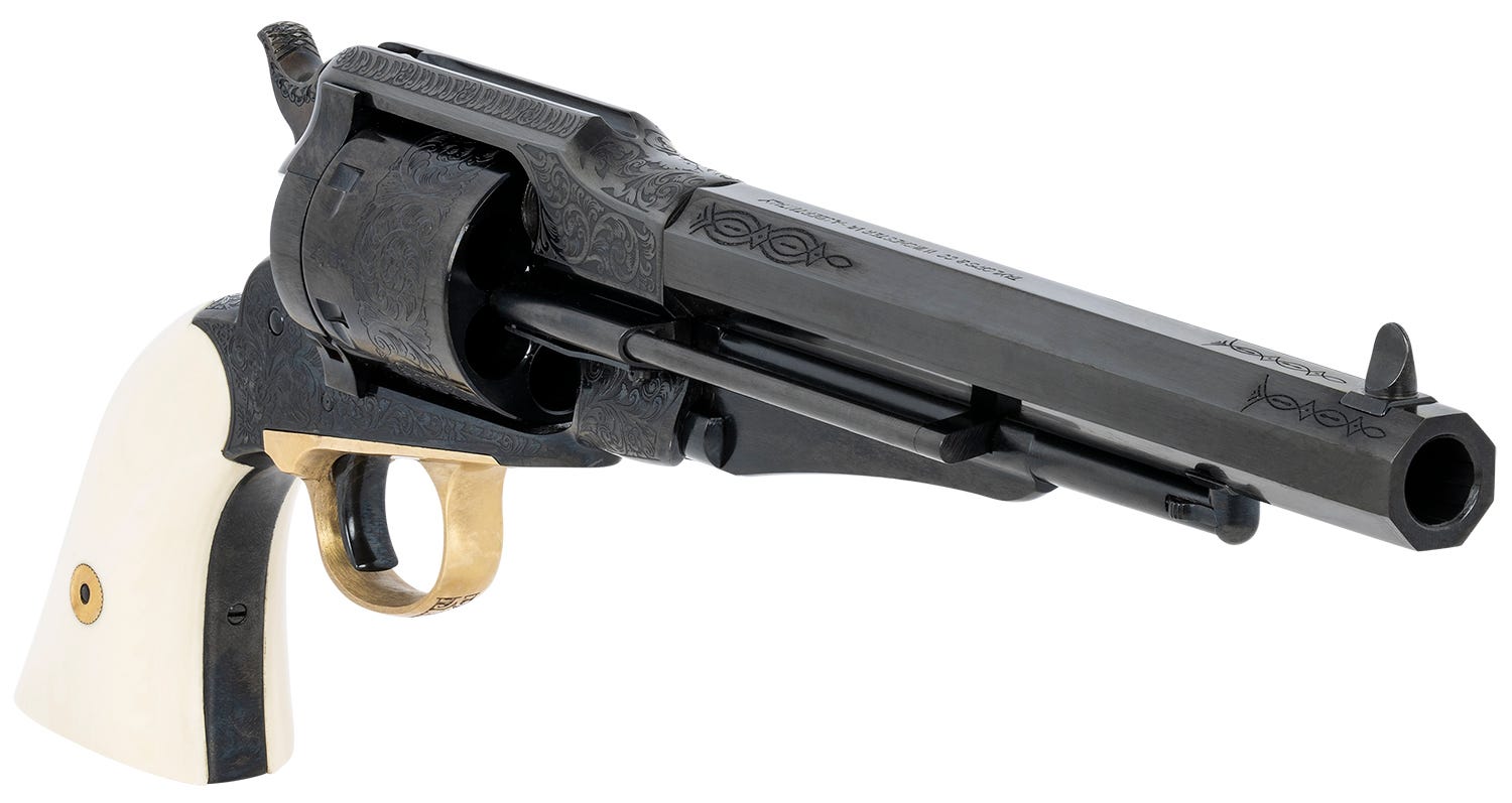 Taylors and Co Remington Conversion LawDawg .45 Colt 8" Barrel 6-Rounds Engraved - Image 3