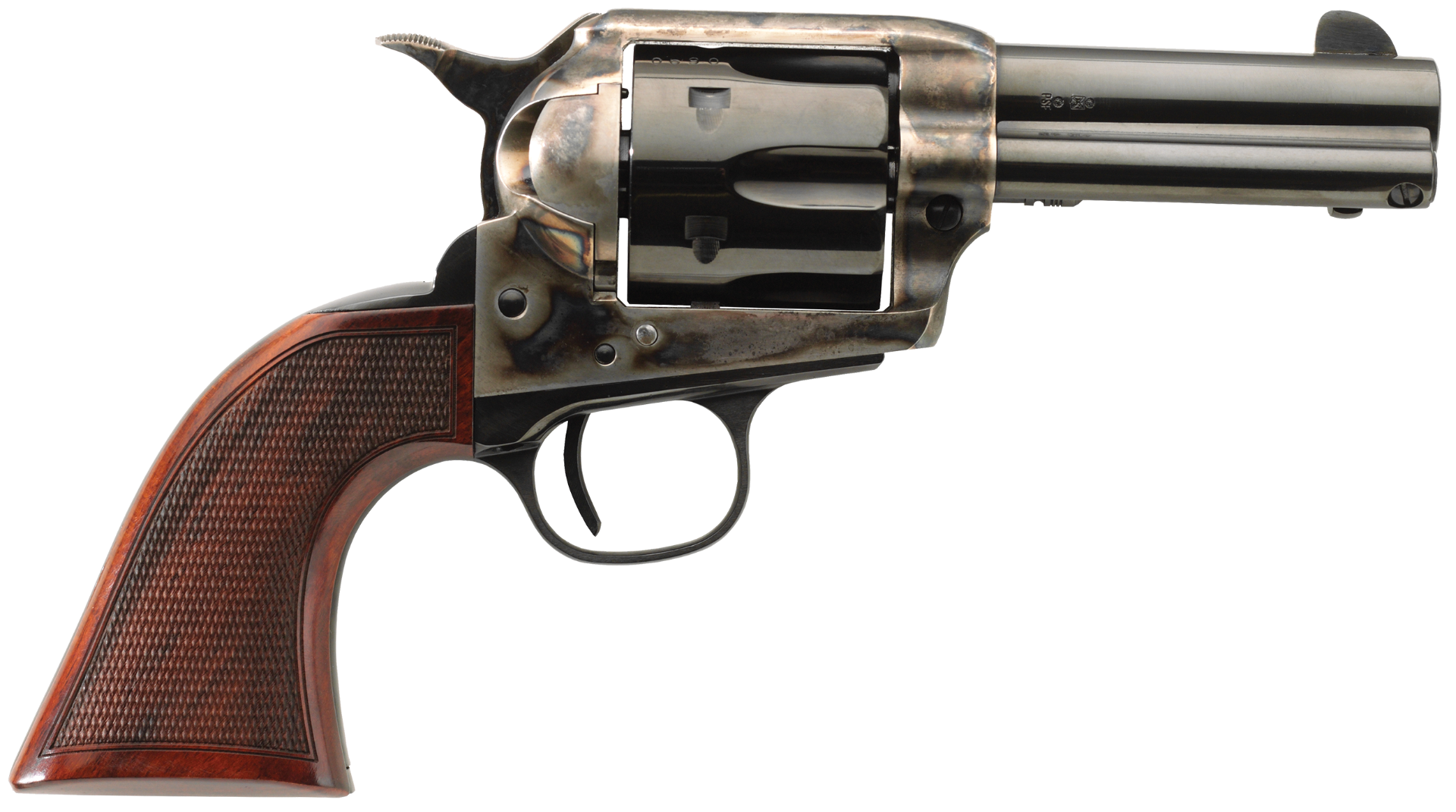 Taylors and Co Runnin Iron Deluxe Color Case Hardened .45 LC 3.5" Barrel 6-Rounds