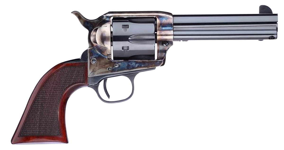 Taylors and Co Short Stroke Smoke Wagon Color Case Hardened .357 Mag 4.75" Barrel 6-Rounds
