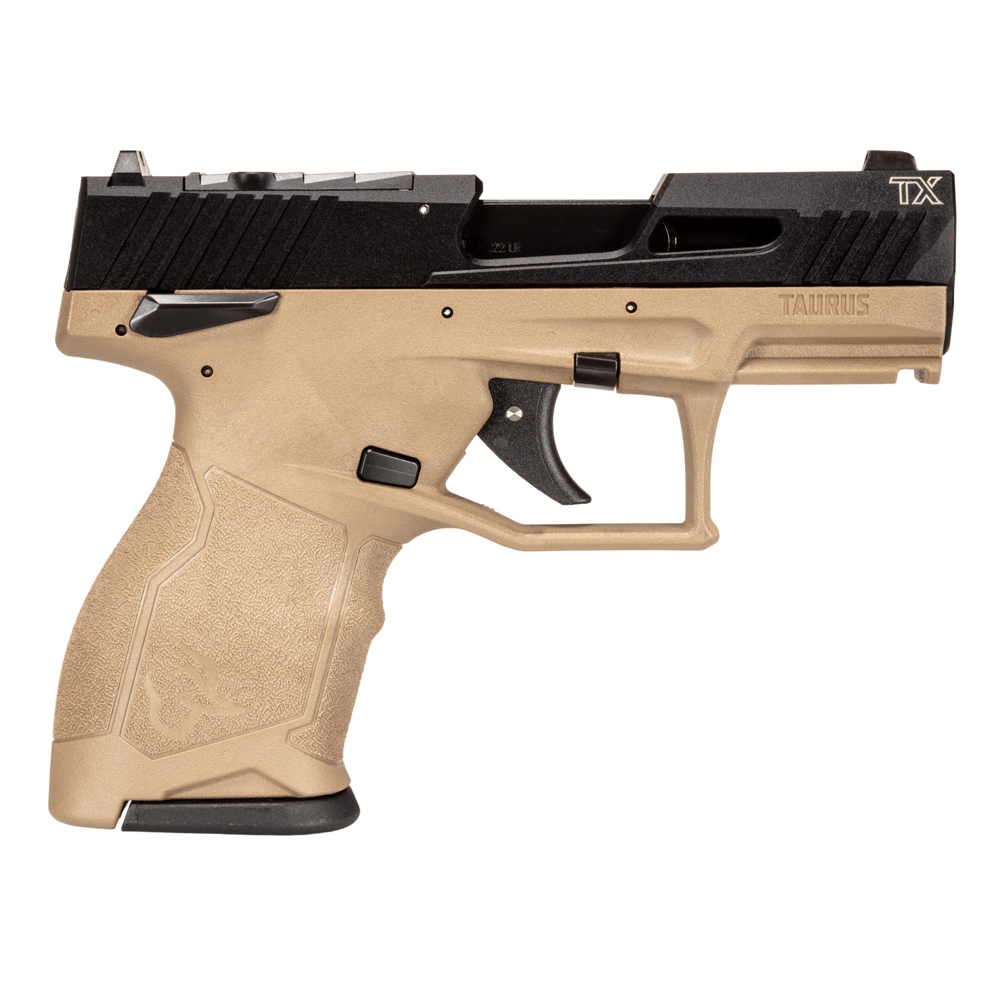 Taurus TX22 Compact Flat Dark Earth / Black .22 LR 3.5" Barrel 13-Rounds Optics Ready - Image 2