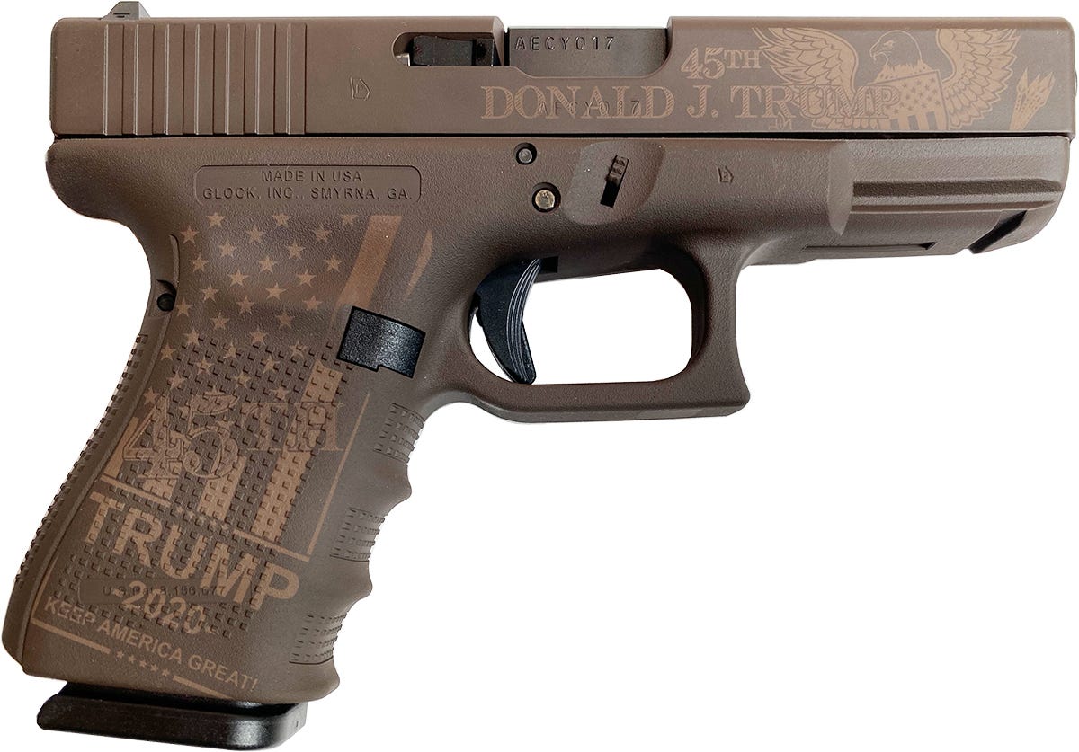 Glock 19 Gen4 Patriot Brown 9mm 4" Barrel 15-Rounds LivenGood Trump 2020 - Image 3