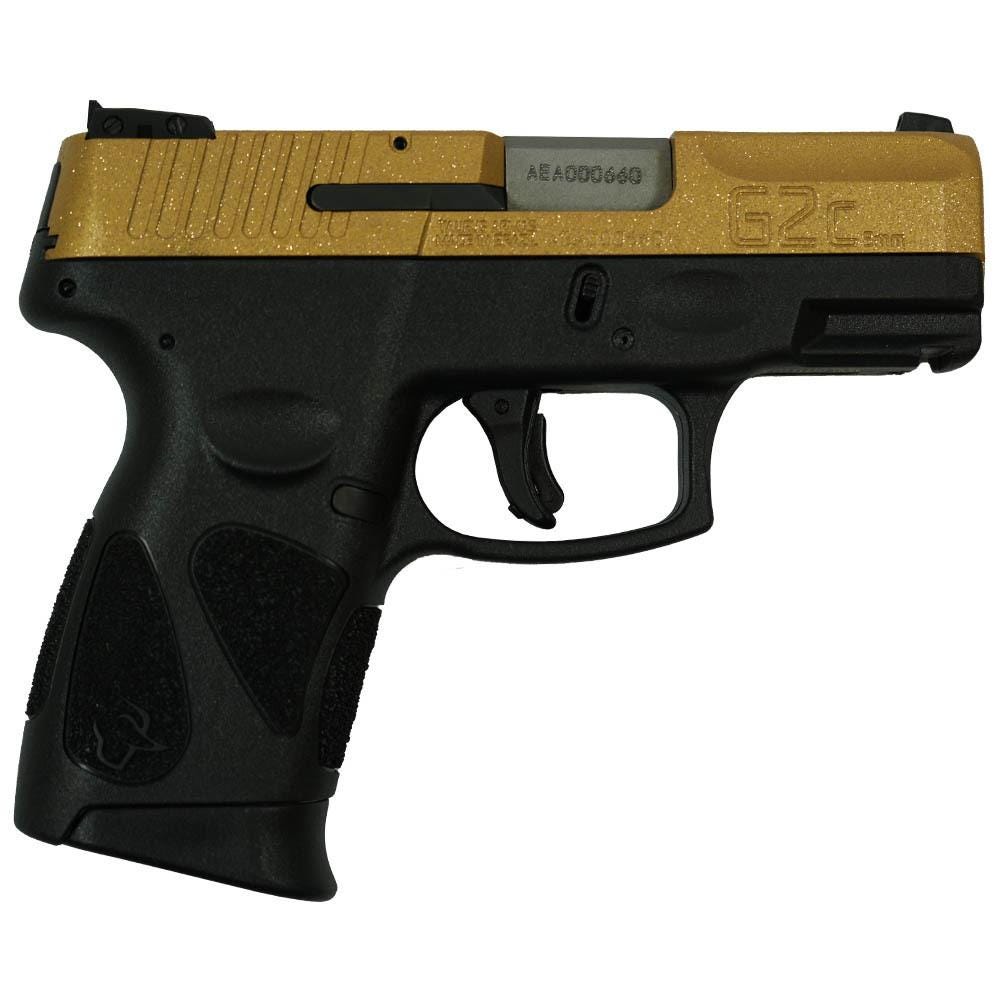 Taurus G2C "Gold Glitter" Gold / Black 9mm 3.2" Barrel 12-Rounds - Image 2