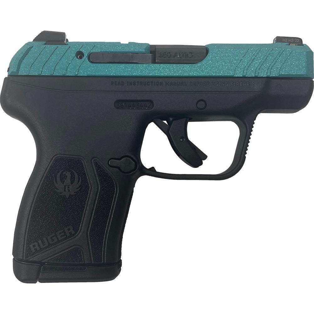 Ruger LCP Tiffany Blue Glitter .380 ACP 2.75" Barrel 10-Rounds - Image 2