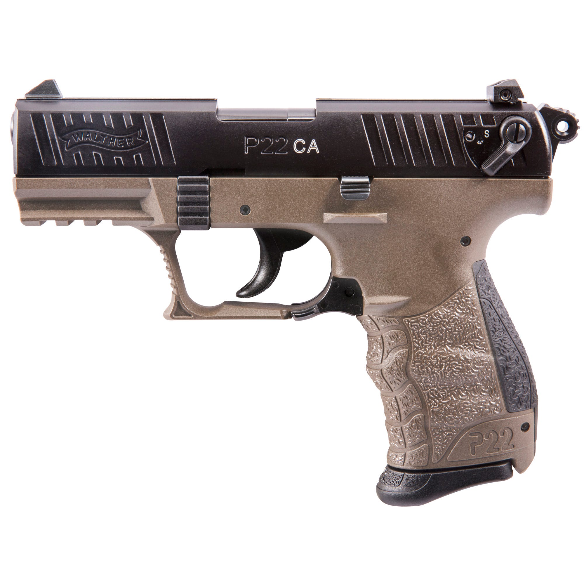 Walther P22 Flat Dark Earth .22 LR 3.4" Barrel 10-Rounds - Image 2