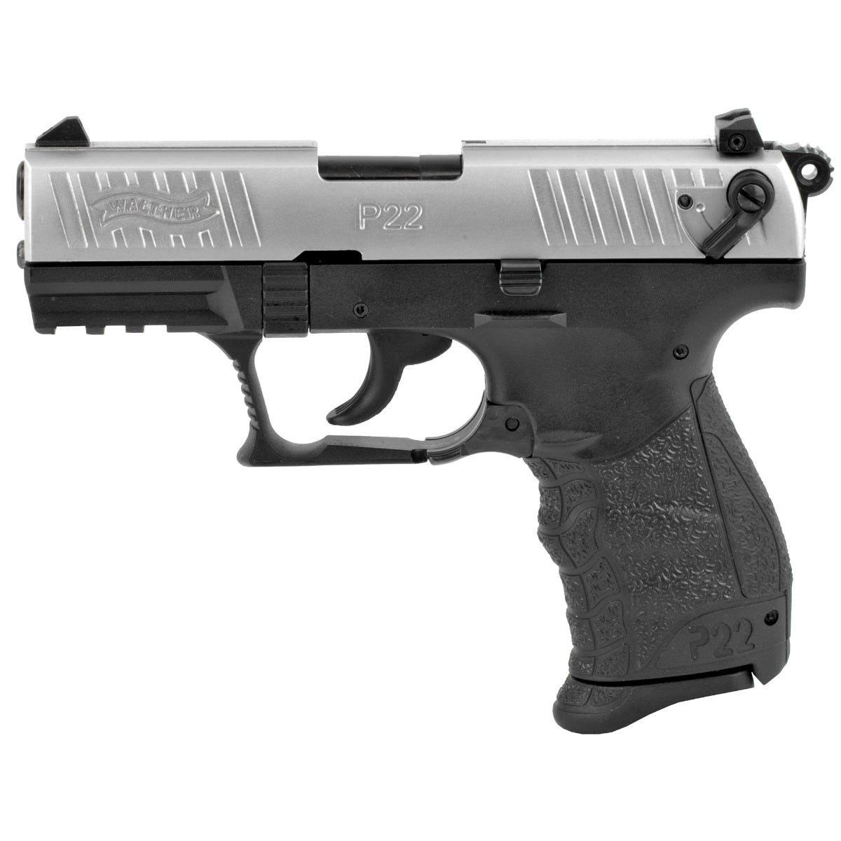 Walther P22Q Nickel .22 LR 3.42" Barrel 10-Rounds MS - Image 2