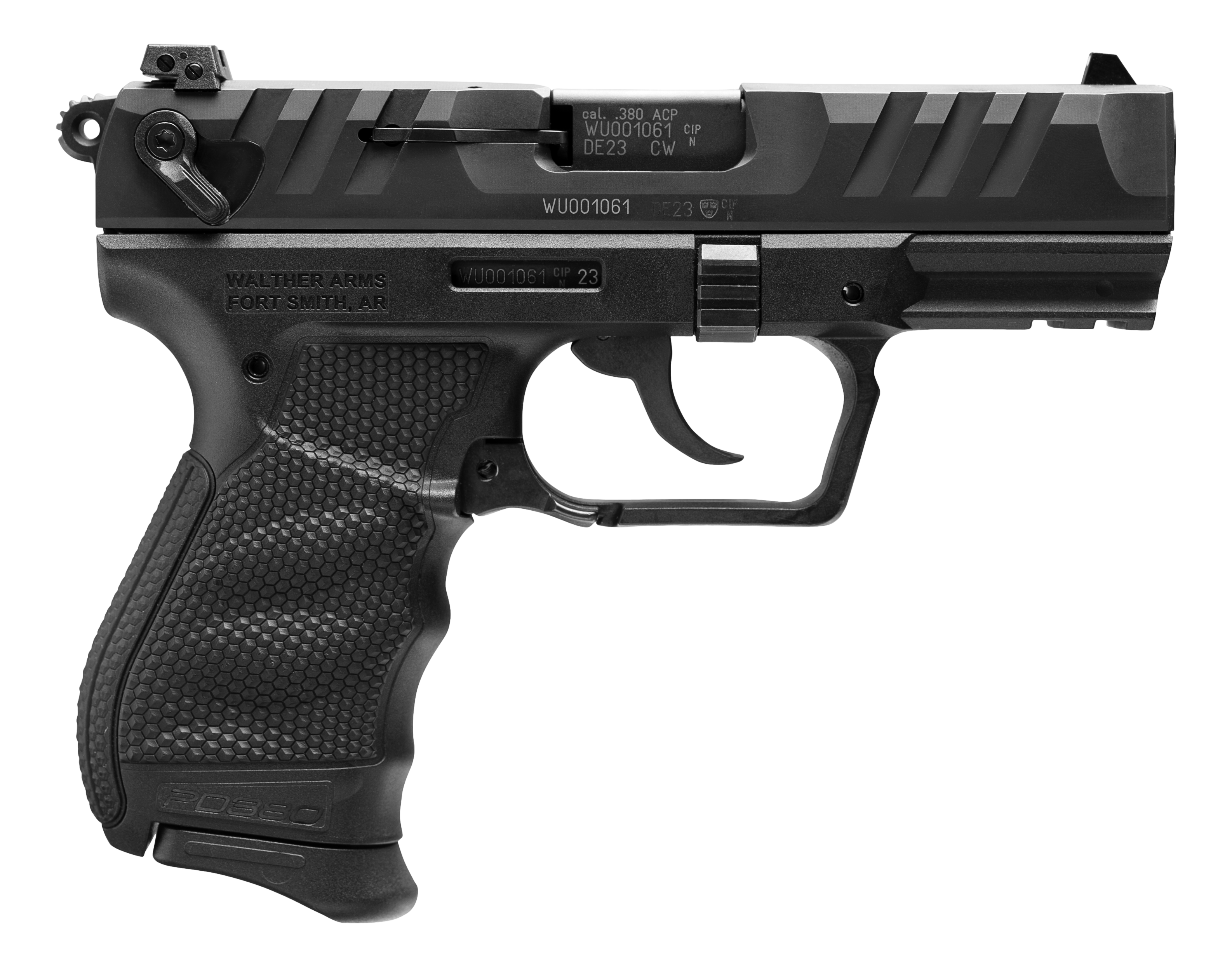 Walther PD380 Black .380 ACP 3.7" Barrel 9-Rounds