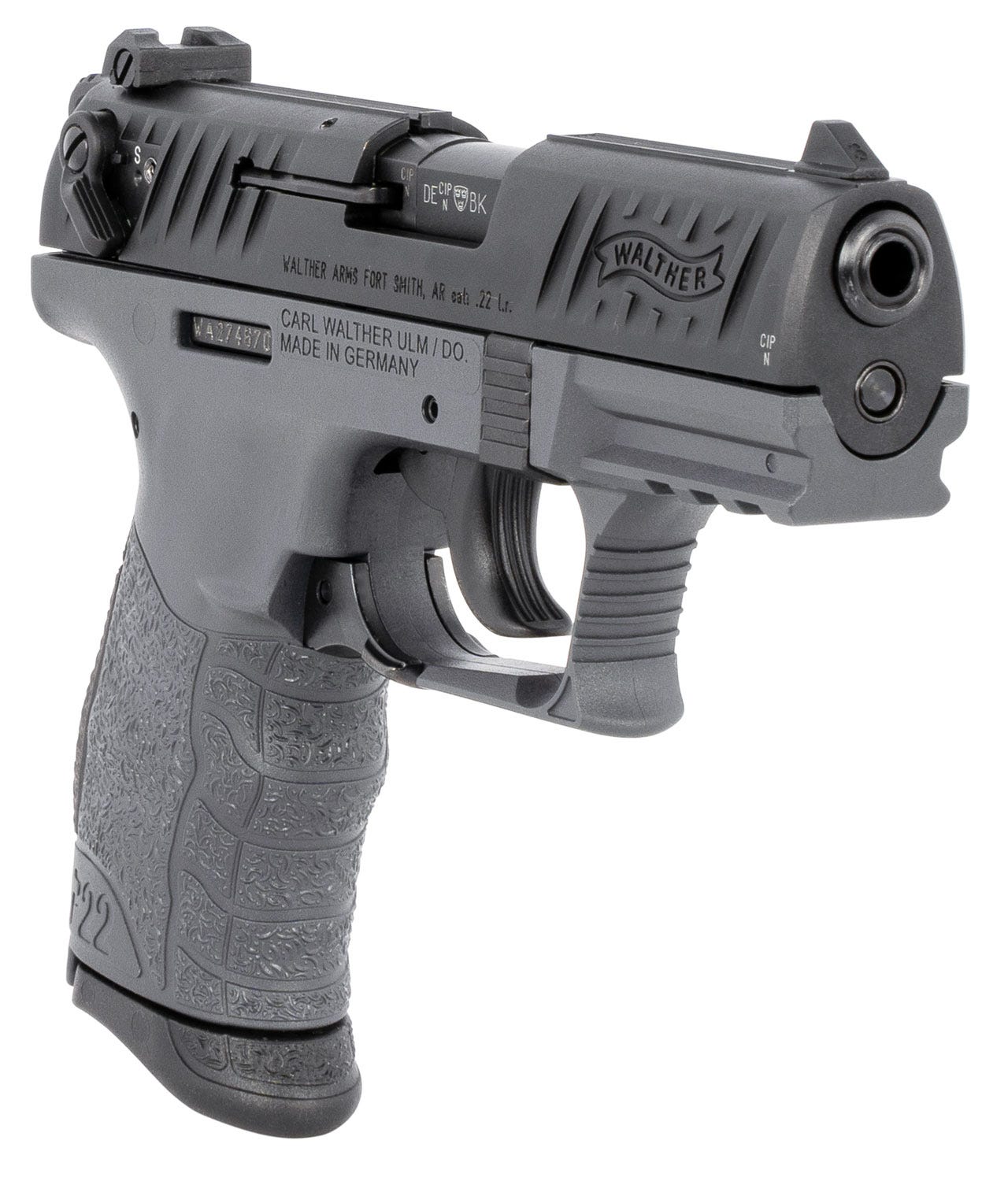 Walther P22 Tungsten .22 LR 3.42" Barrel 10-Rounds Adjustable Sights - Image 3