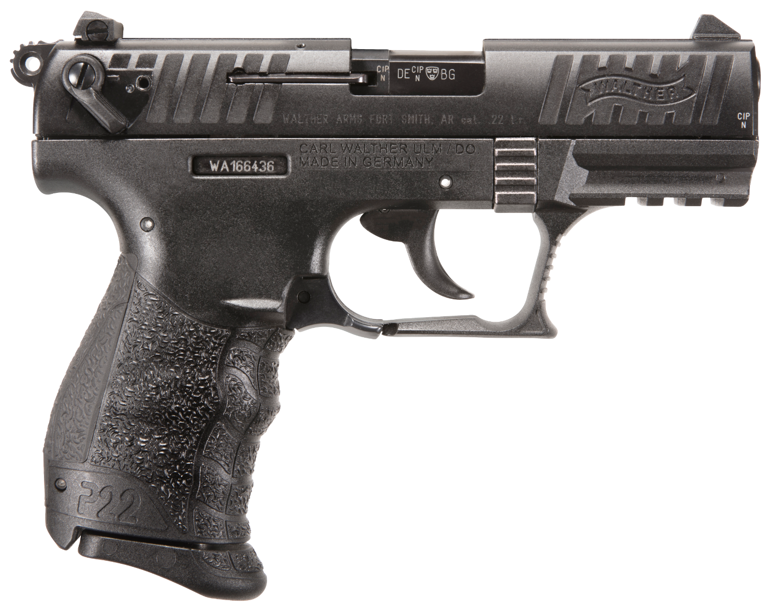 Walther P22 Q .22 LR 3.42" Barrel 10-Rounds Manual Safety