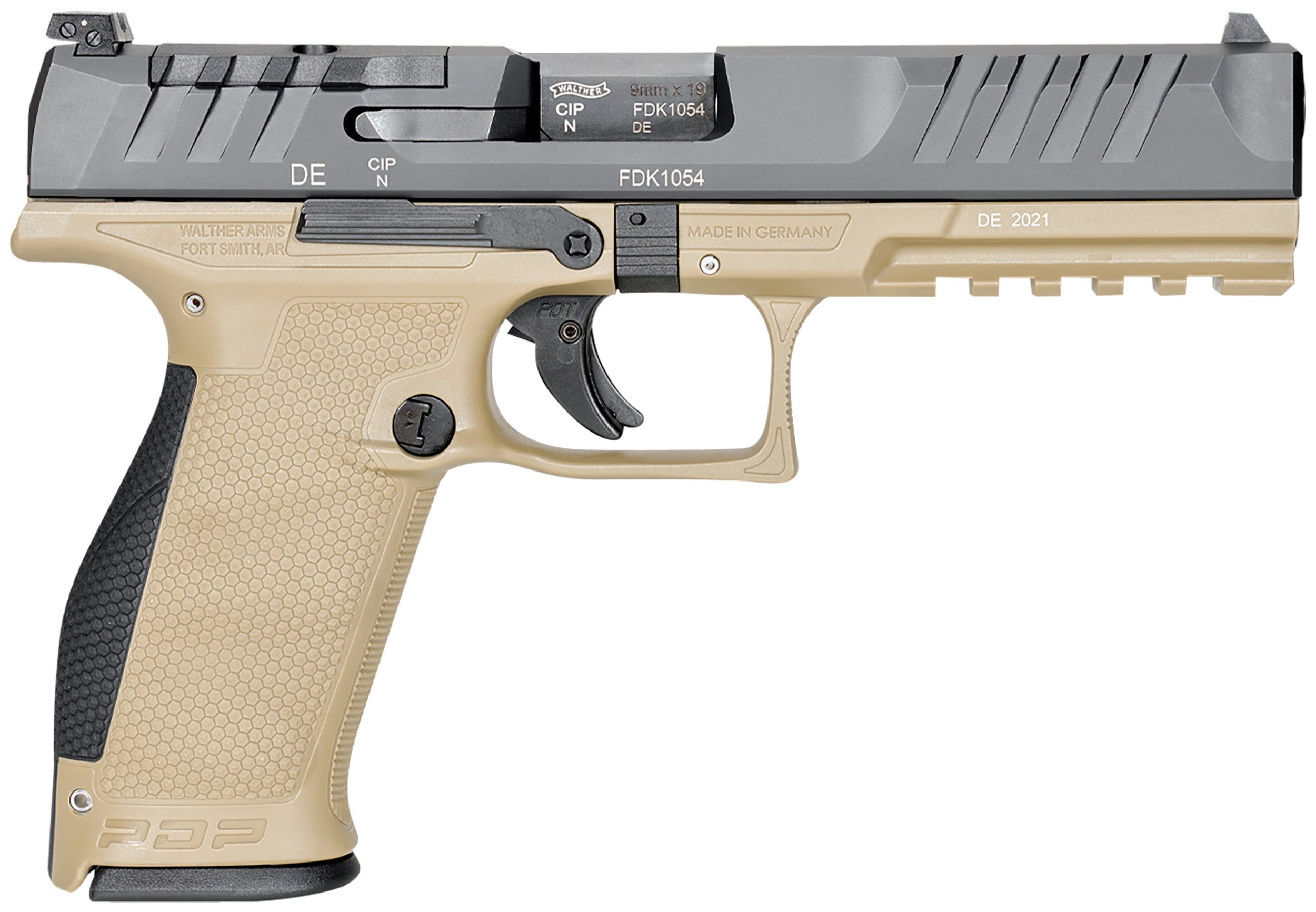 Walther PDP Tan 9mm 5" Barrel 18-Rounds Optics Ready