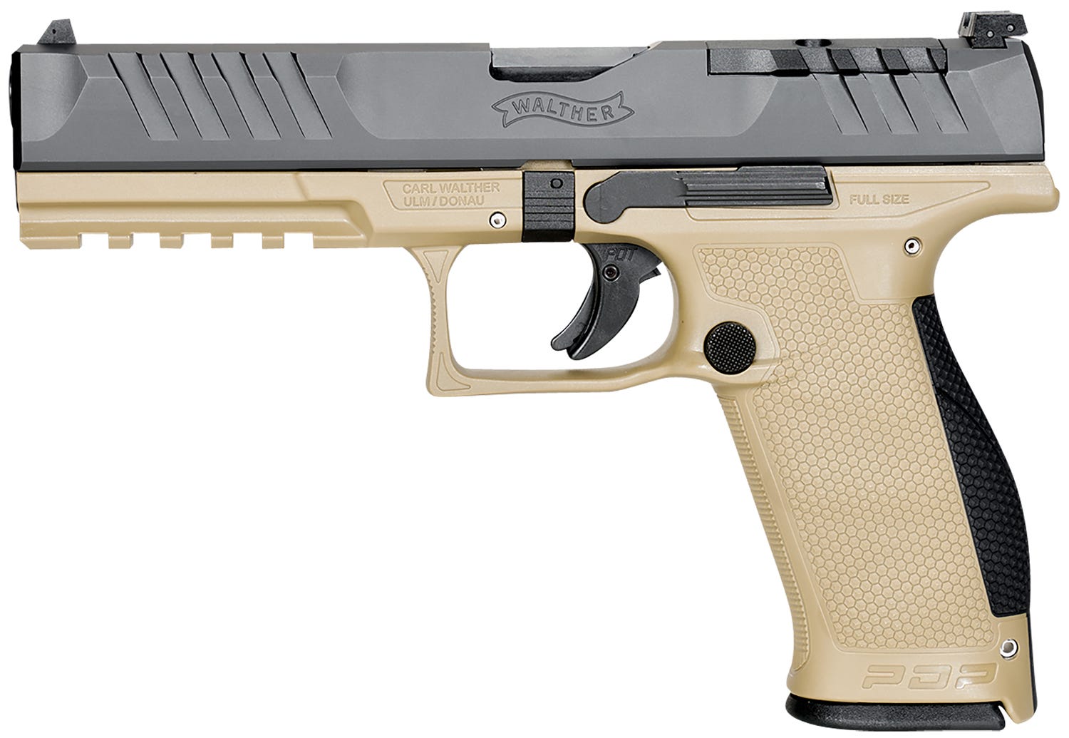Walther PDP Tan 9mm 5" Barrel 18-Rounds Optics Ready - Image 2