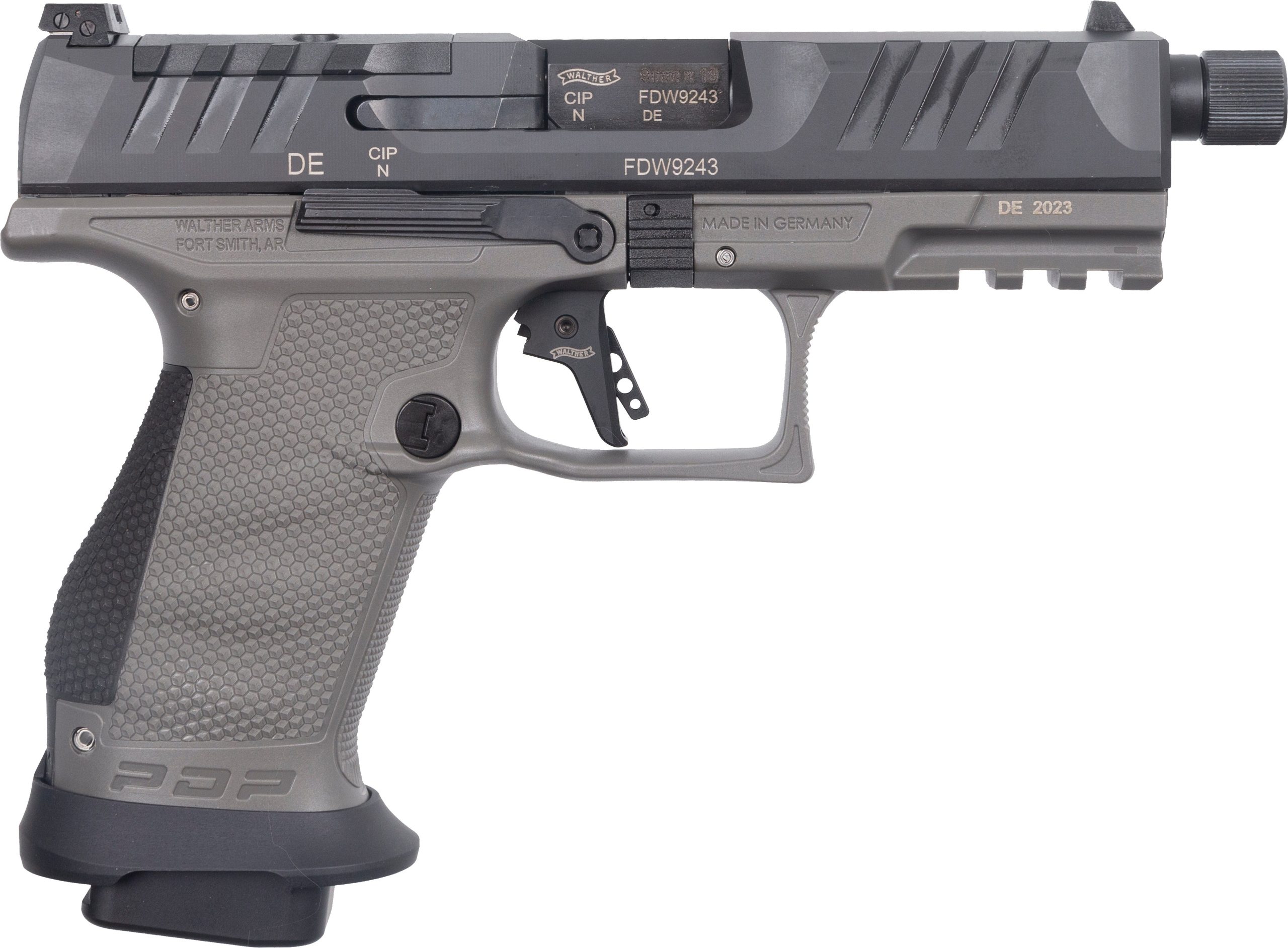 Walther PDP Pro SD Compact Grey 9mm 4.6" Barrel 18-Rounds Optics Ready