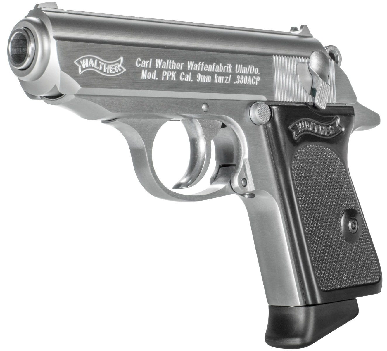 Walther PPK Stainless .380 ACP 3.3" Barrel 6-Rounds Fixed Sights - Image 3