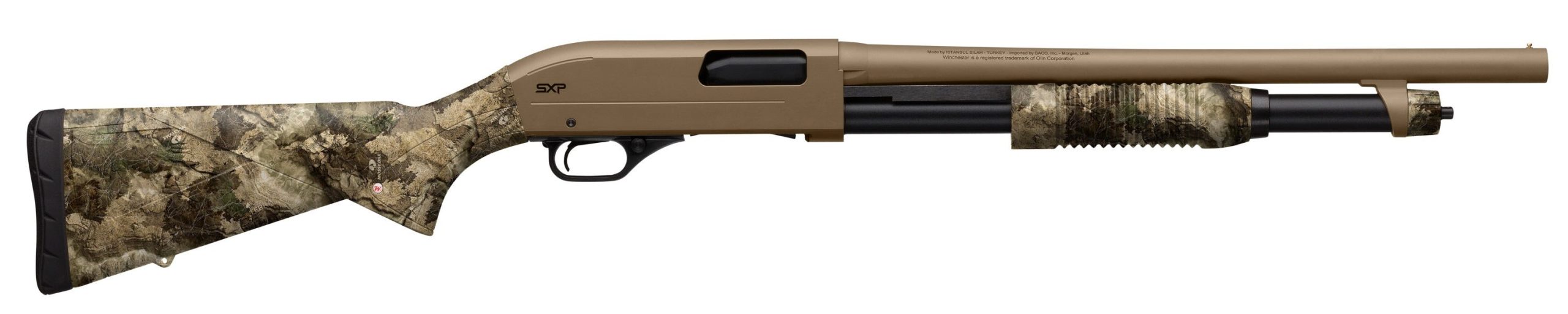 Winchester SXP Defender Mossy Oak Elements Terra Bayou / Flat Dark Earth 20 GA 18" Barrel 3"-Chamber 5-Rounds