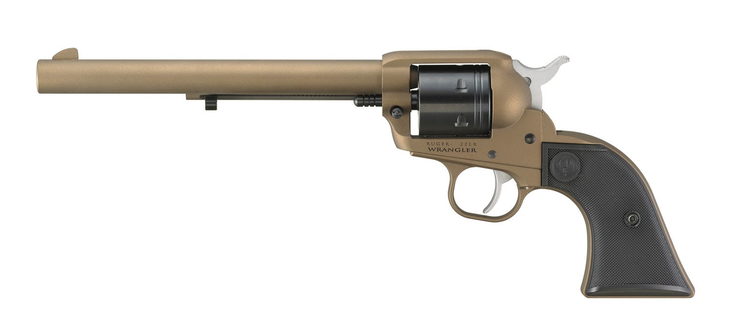 Ruger Wrangler Bronze .22 LR 7.5" Barrel 6-Rounds Fixed Sights - Image 2