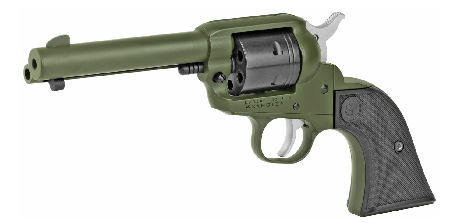 Ruger Wrangler OD Green .22 LR 4.6" Barrel 6-Rounds - Image 3