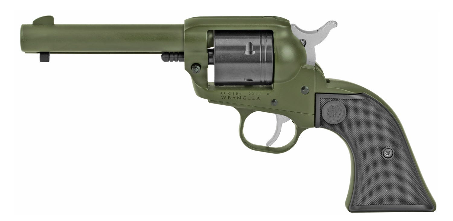 Ruger Wrangler OD Green .22 LR 4.6" Barrel 6-Rounds - Image 2