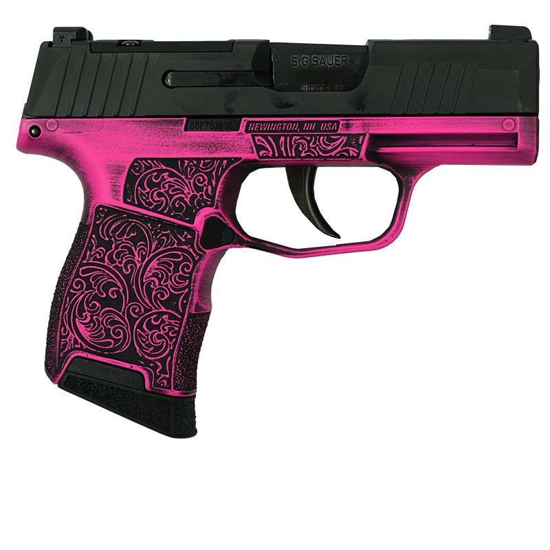 Sig Sauer P365 "Pink Filligree" 9mm 3.1" Barrel 10-Rounds - Image 2