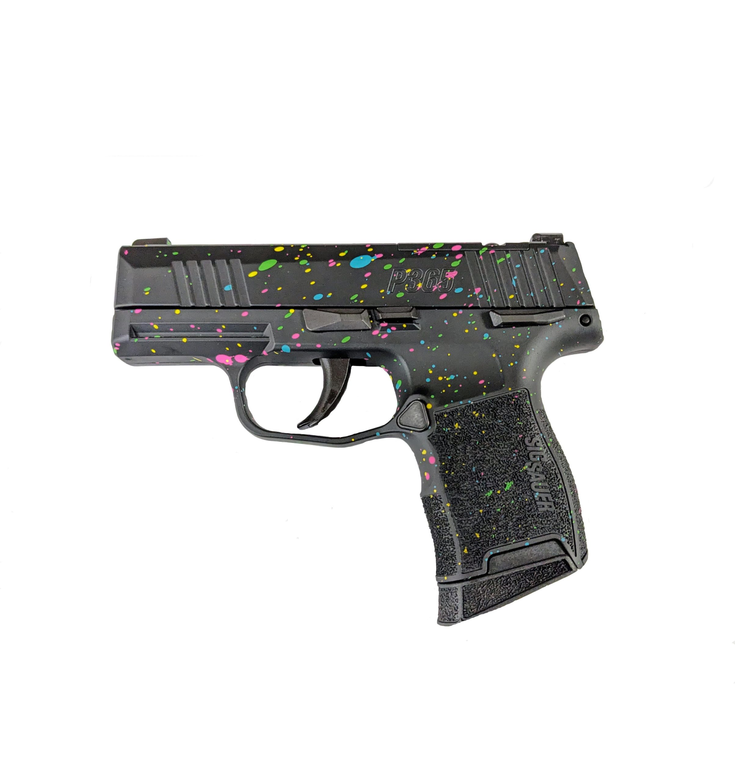 Sig Sauer P365OR "Multi-Color Paint Splatter" 9mm 3.1" Barrel 10-Rounds Manual Safety - Image 3