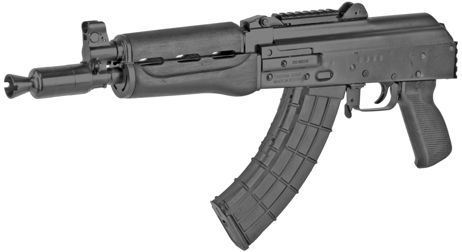 Zastava USA ZPAP92 AK Pistol 7.62 X 39 10" Barrel 30-Rounds Optics Ready Rail - Image 3